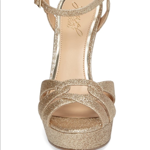 Badgley Mischka Glitter Heels- Size 7.5 - Picture 2 of 7